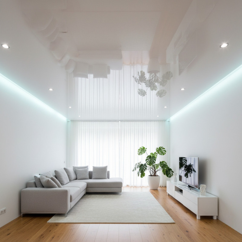 Белый глянцевый