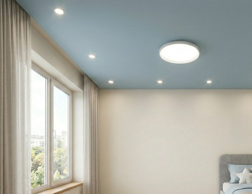 Матовый цветной натяжной потолок