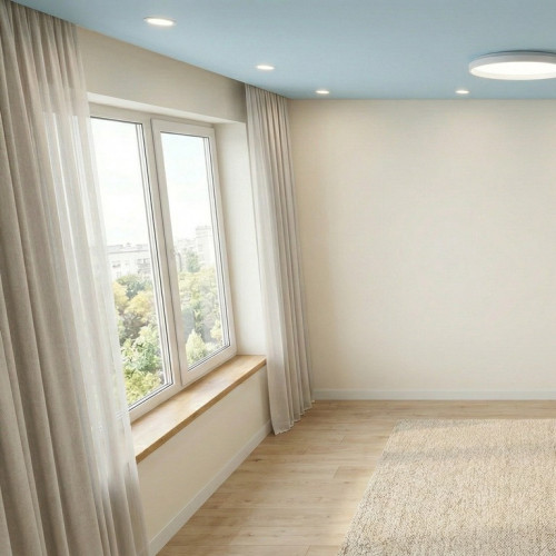 Матовый цветной натяжной потолок