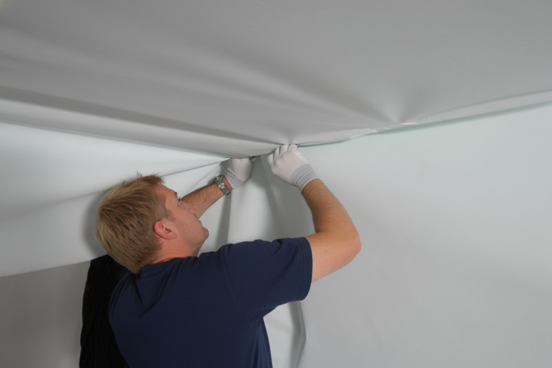 Установка полотна