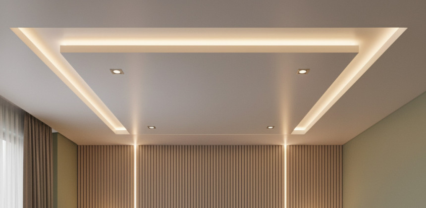 Какие светильники лучше выбрать для натяжных потолков?