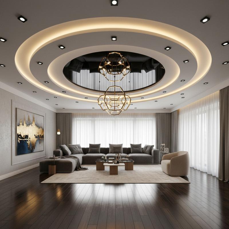 Дизайнерский многоуровневый потолок