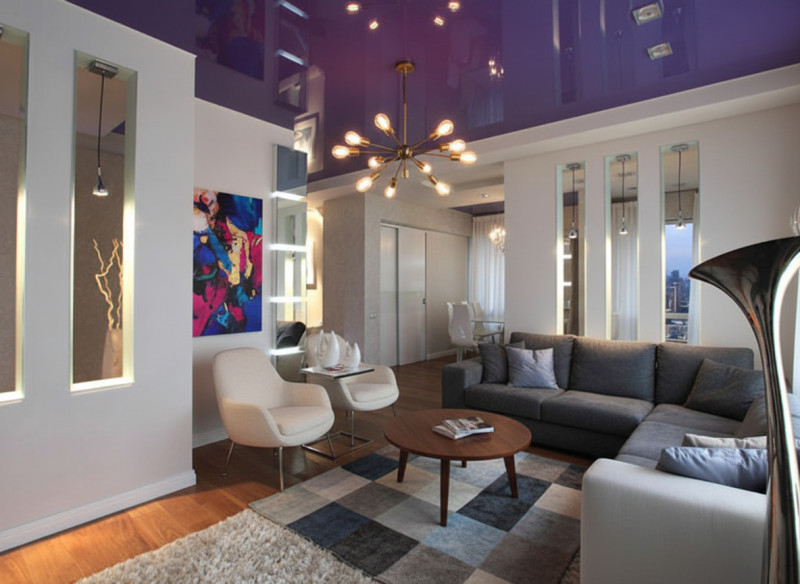 Глянцевый сиреневый