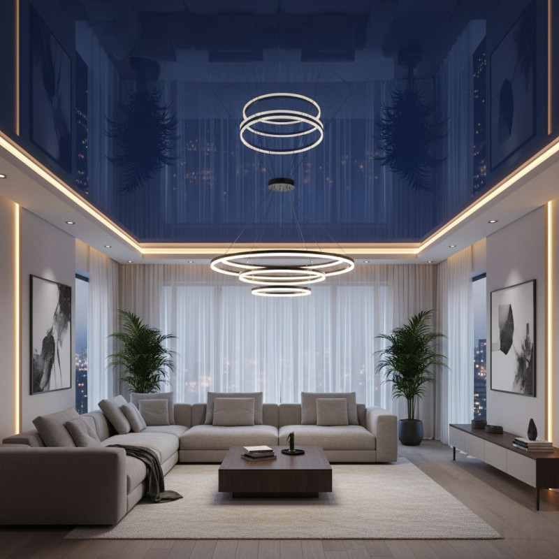 Синий глянец