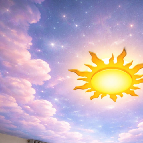 Цена потолка с фотопечатью в детской комнате в Сходне