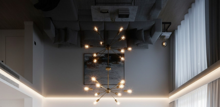 Виды крепления люстры к натяжному потолку