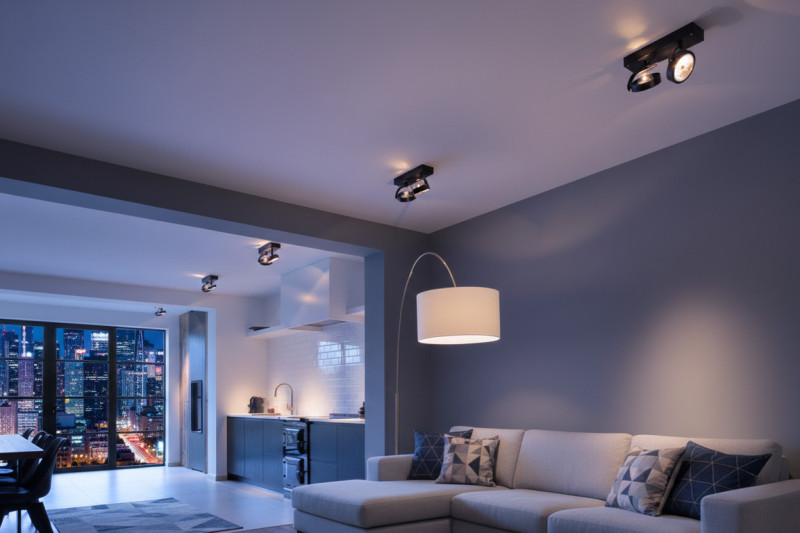 Кухня-гостиная споты