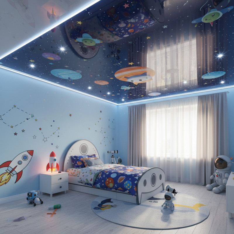 Космос глянец в детской