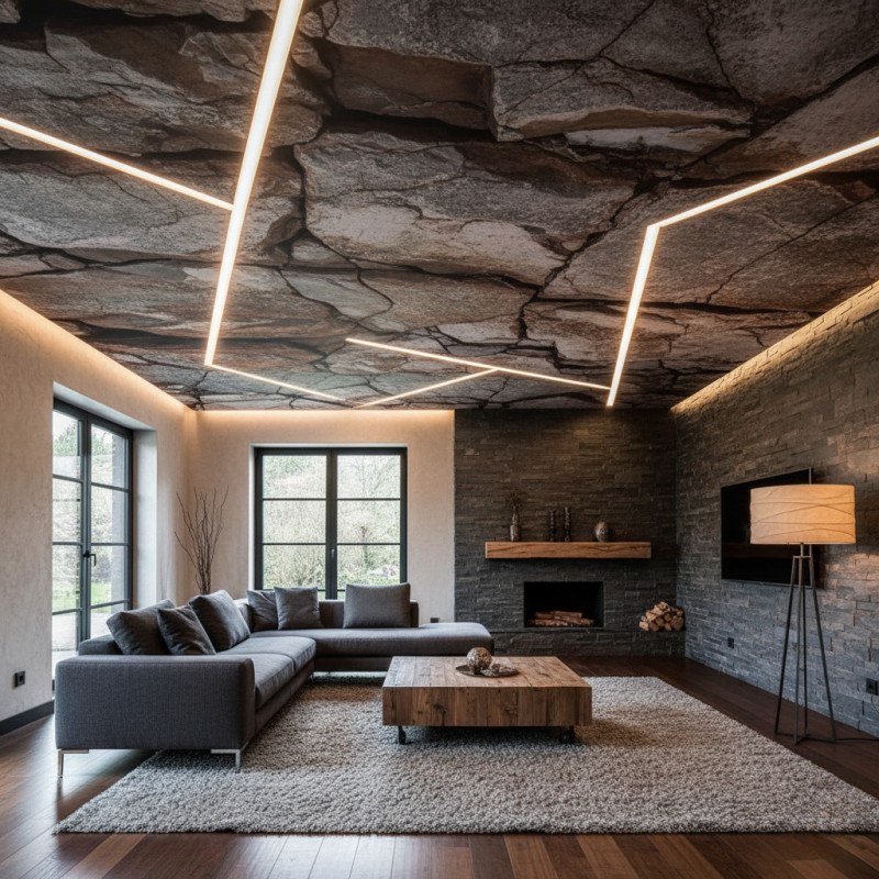 Потолок под камень