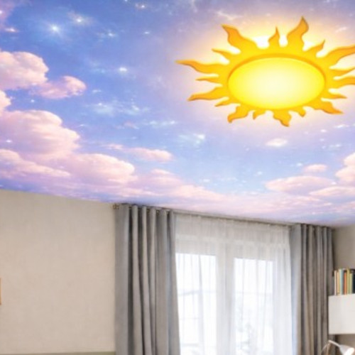 Цена потолка с фотопечатью в детской комнате в Сходне